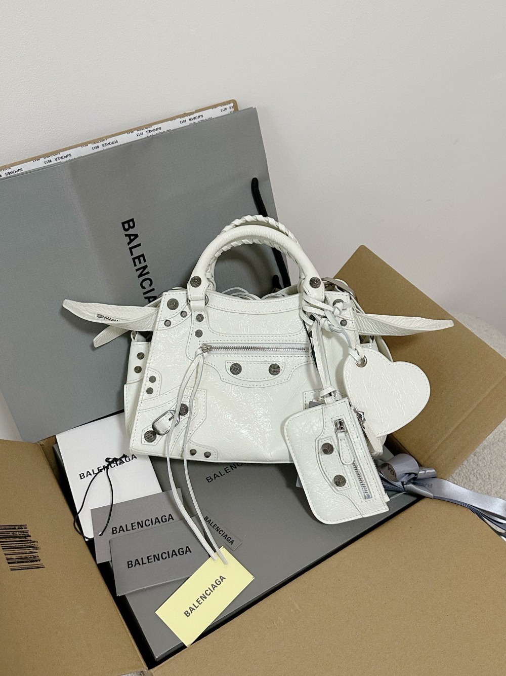 발렌시아가 Balenciaga 700940 흰색 26cm