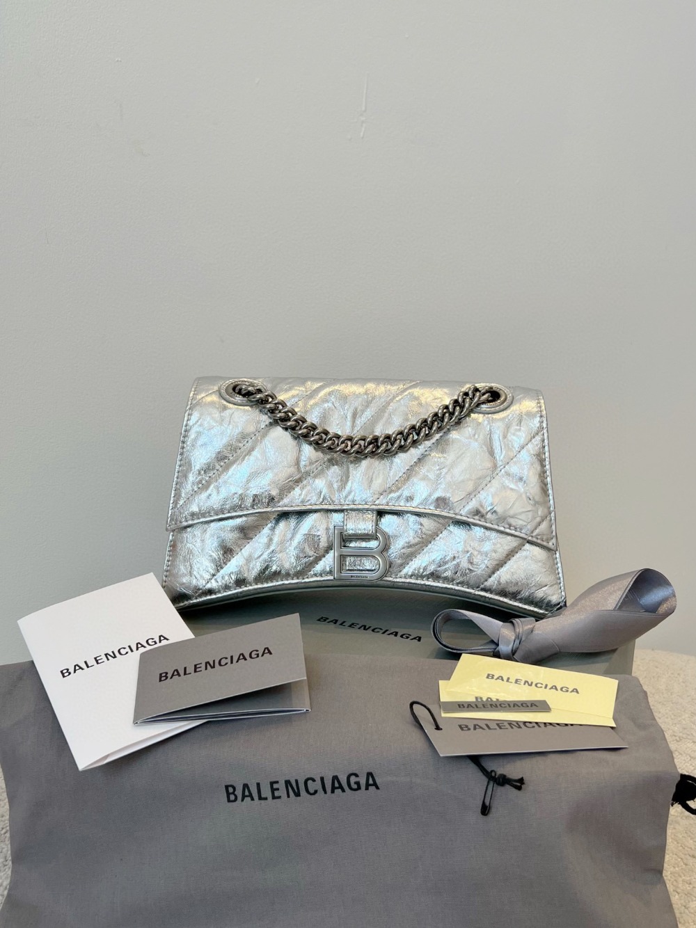 발렌시아가 Balenciaga CRUSH 스몰 체인백