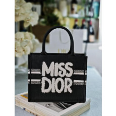 디올 북토트백 투톤 Miss dior 그래비티 자수 스몰, 미듐